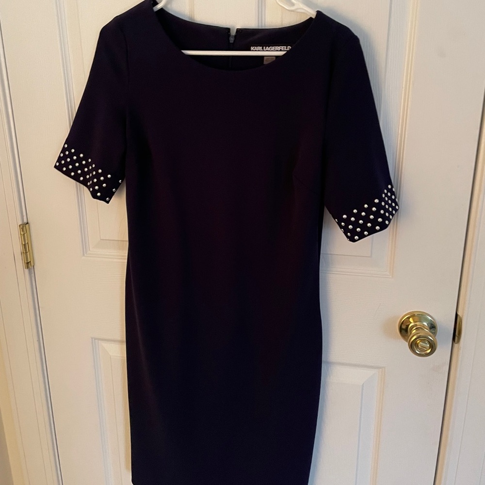 Size 4 navy blue Karl Lagerfeld dress